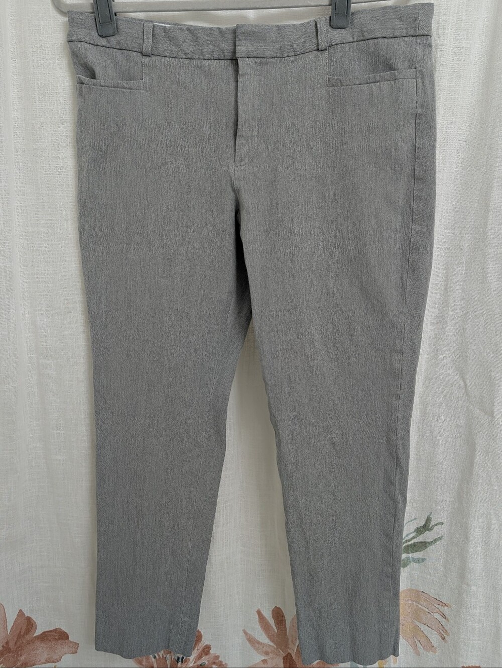 Banana Republic Sloan Gray Ankle Dress Pants Women’s Size 14 Career Workwear